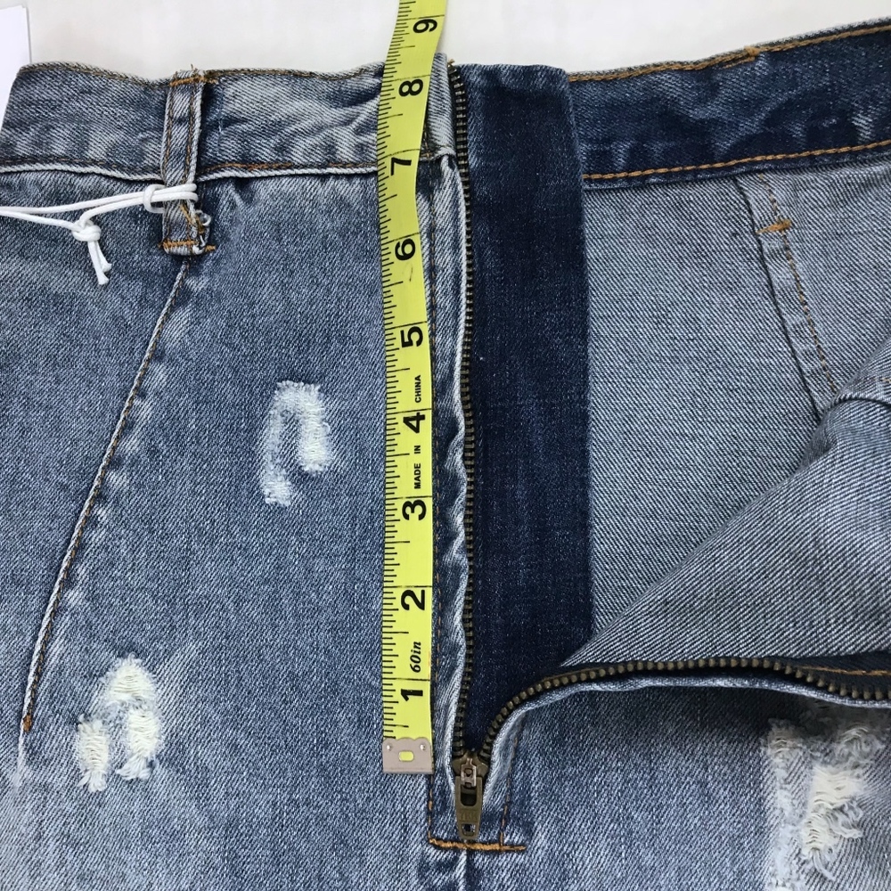 One Teaspoon Free Love Distressed Denim Skirt - Picture 4 of 8